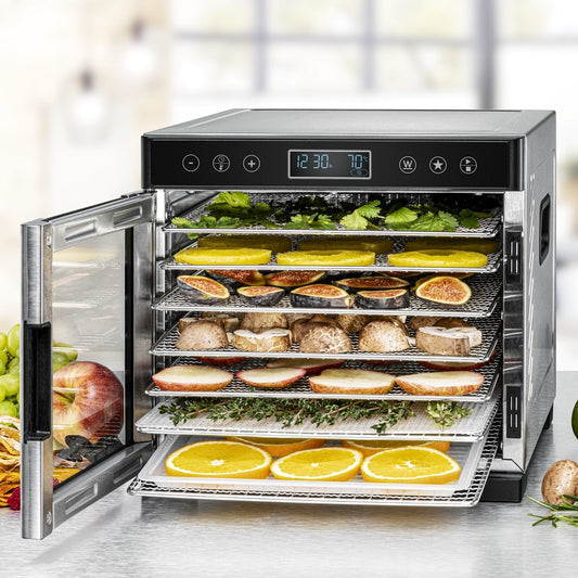 Rommelsbacher DA 650 Livsmedelstork miljöbild med torkade livsmedel