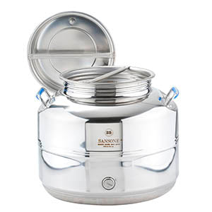 Sansone F025EU rostfri vätskebehållare25 liter med tappkran