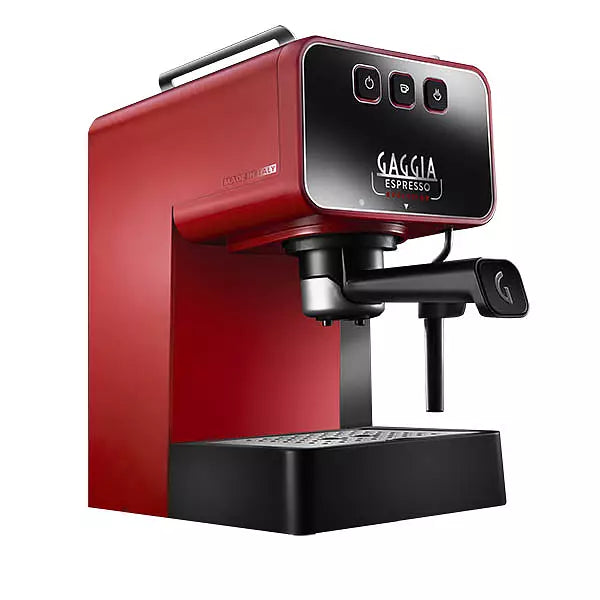 Gaggia Espressomaskin Evolution röd fr höger