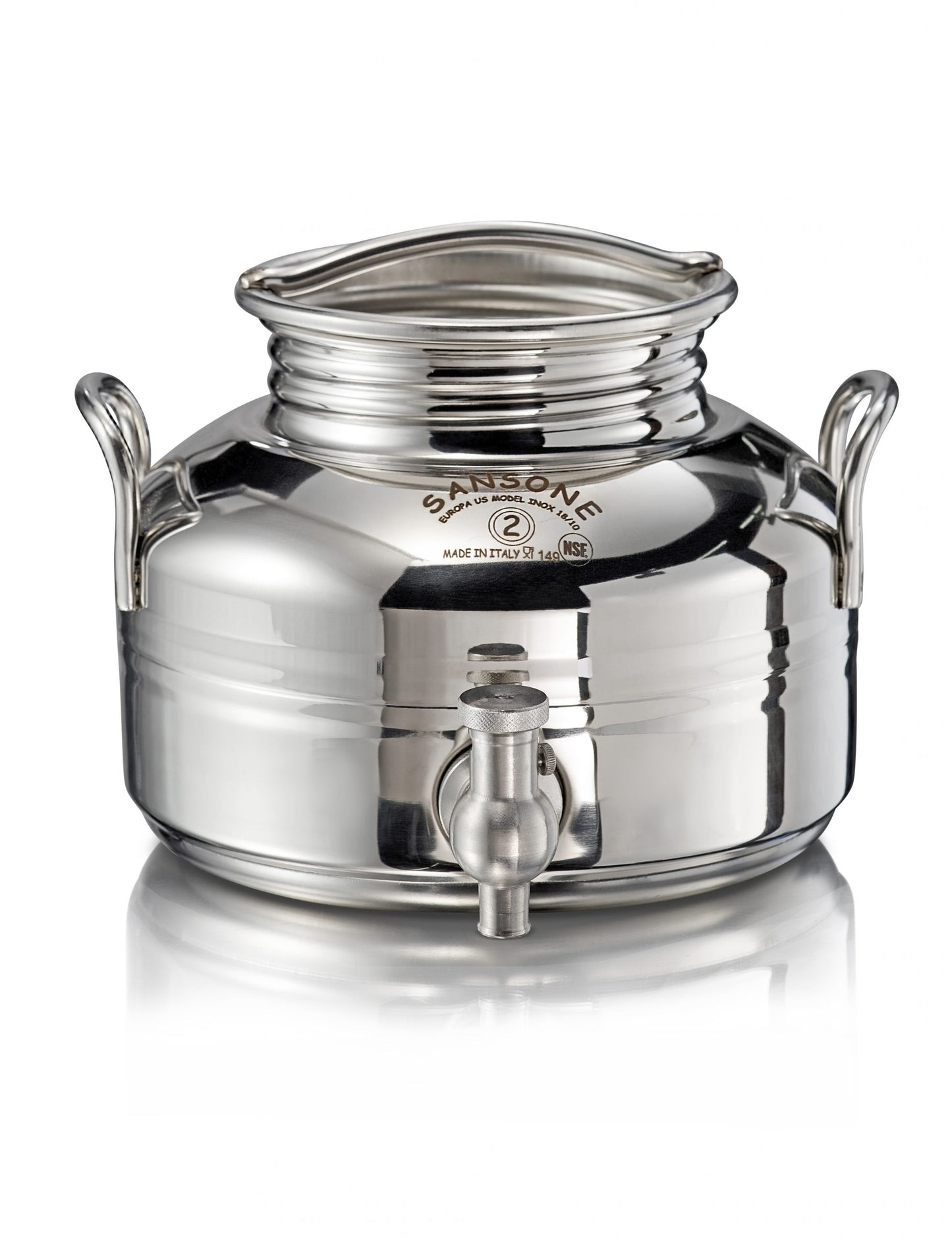 Sansone F002EU rostfri vätskebehållare 2 liter med tappkran