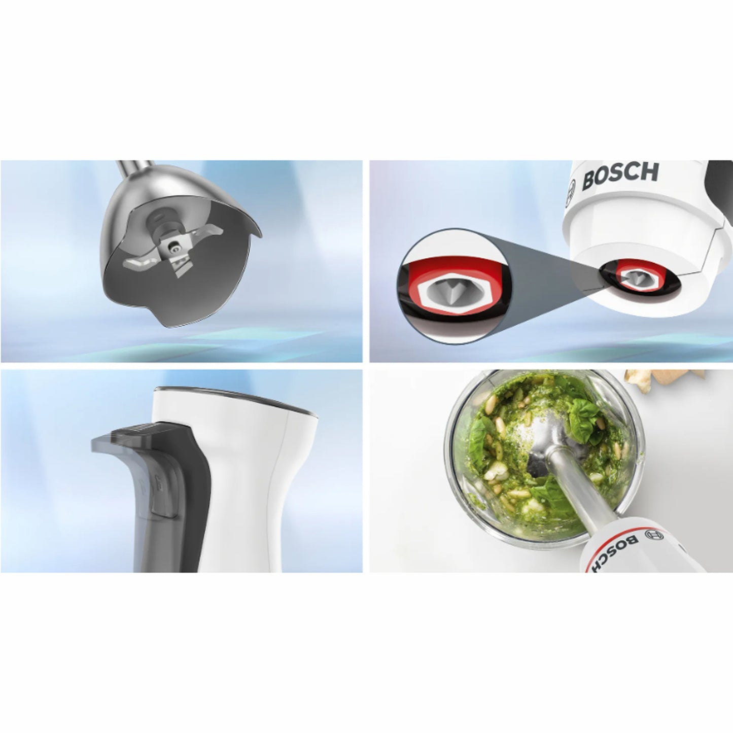 Bosch MSM4W220 Stavmixer paket inkl bunke & mini hack 800Watt