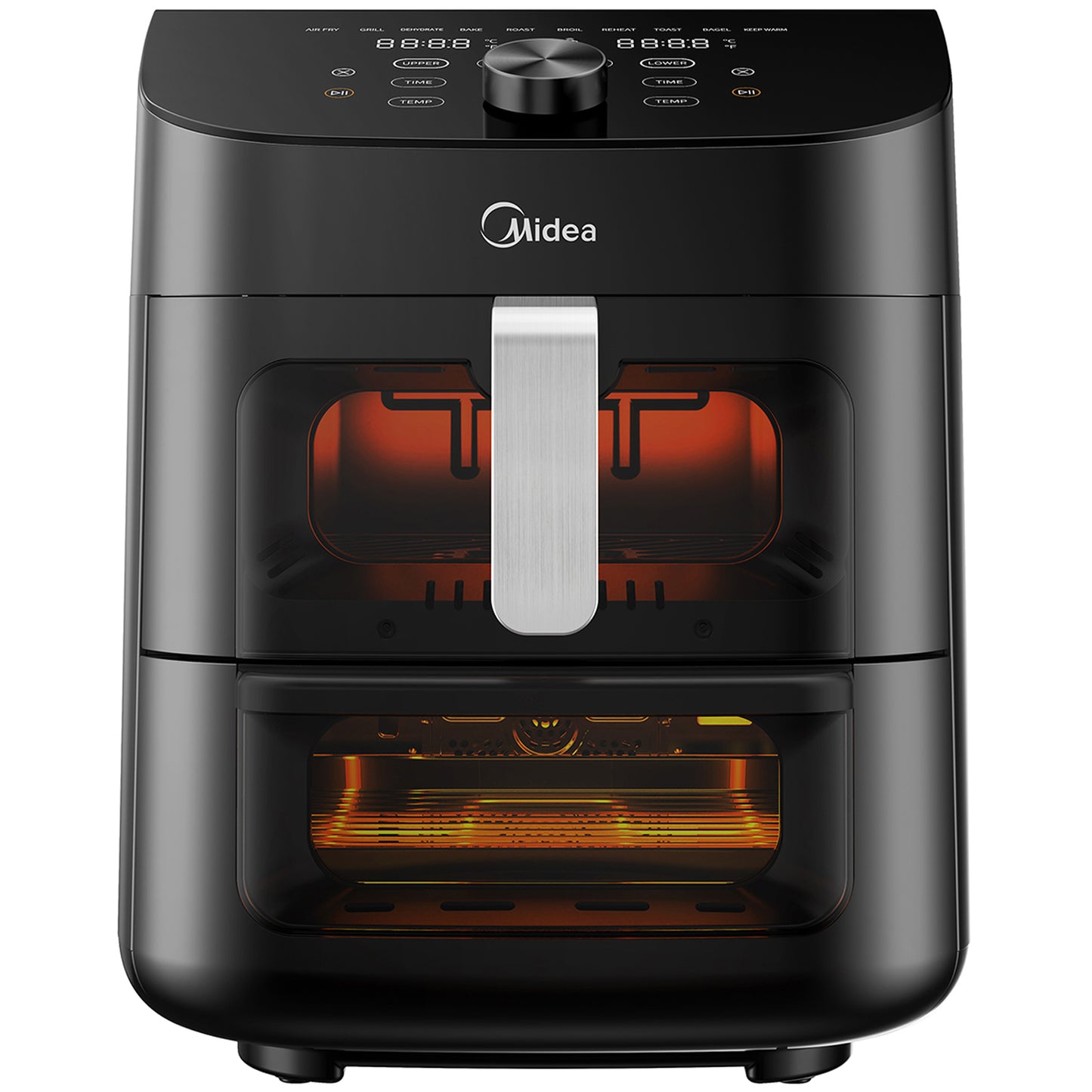 Midea 14216 Airfryer 2 i 1 Kombination med Ugn 6,4 + 4,4 Liter