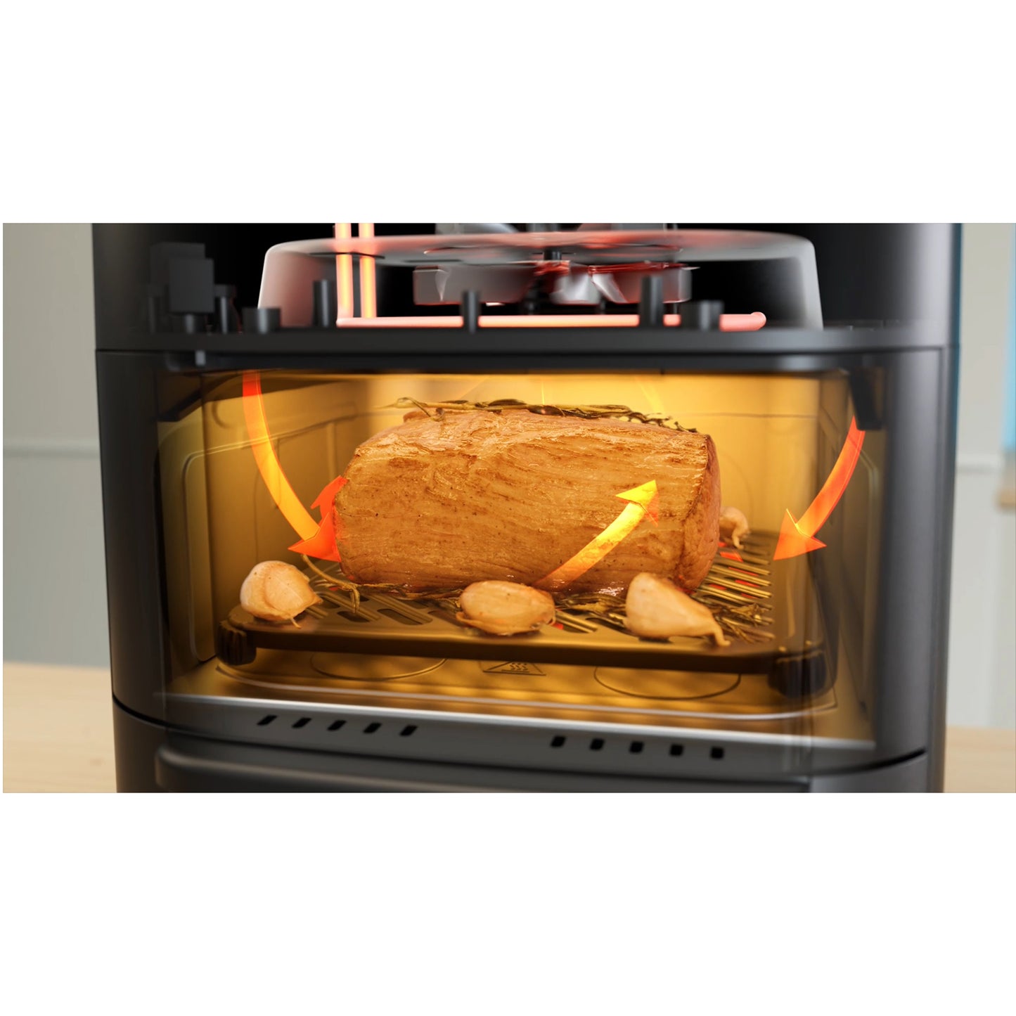 Midea 14216 Airfryer 2 i 1 Kombination med Ugn 6,4 + 4,4 Liter