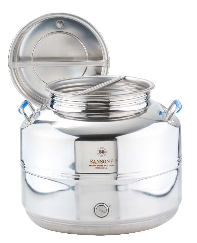 Sansone F025EU rostfri vattentank 25 liter med tappkran