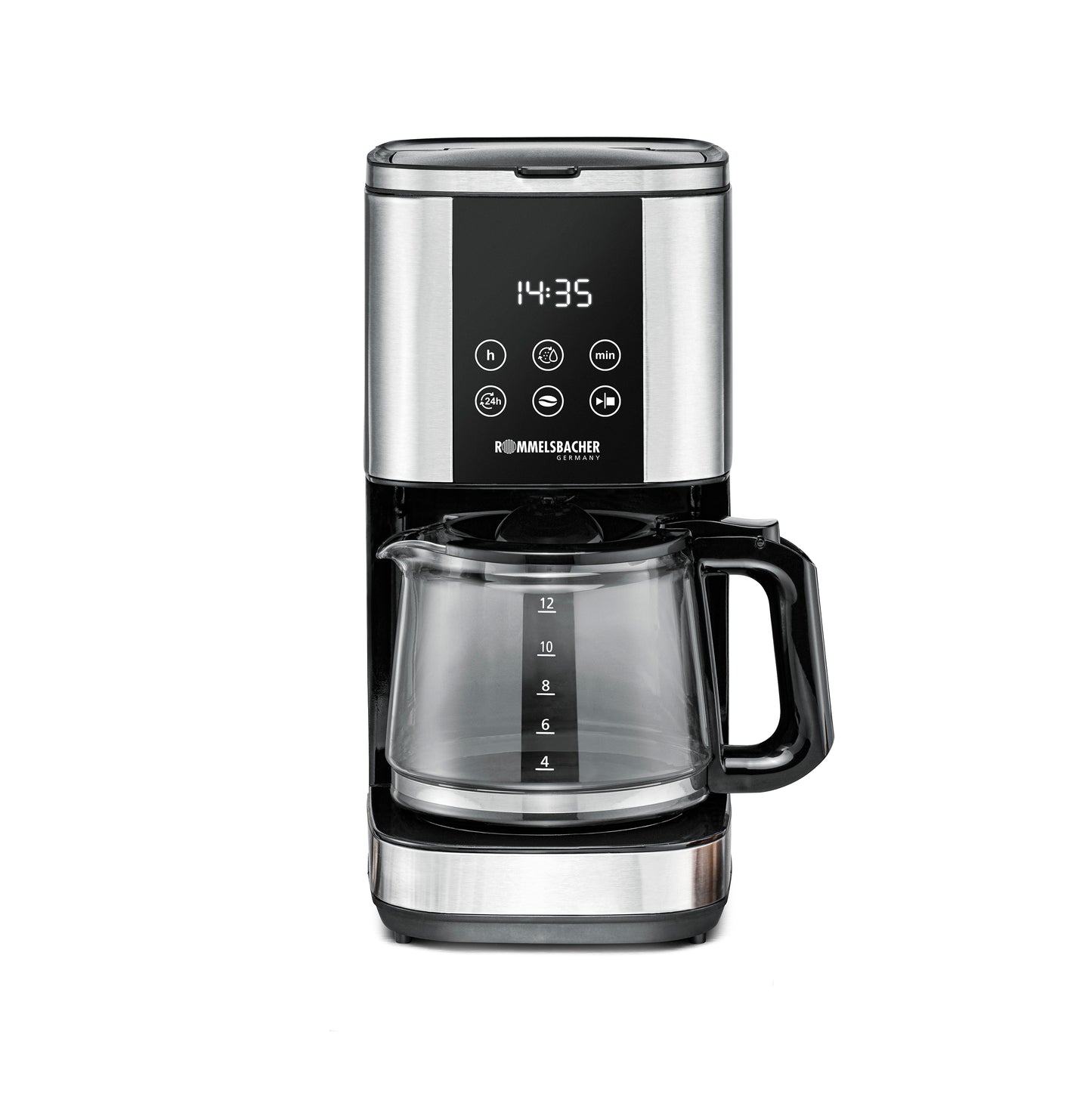 Rommelsbacher FKM 1000 Sunny Kaffebryggare med timer Rostfritt