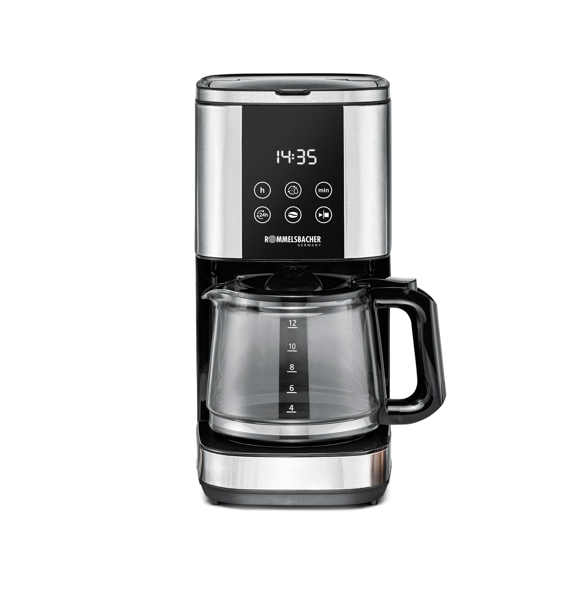 Rommelsbacher FKM 1000 Sunny Kaffebryggare med timer Rostfritt