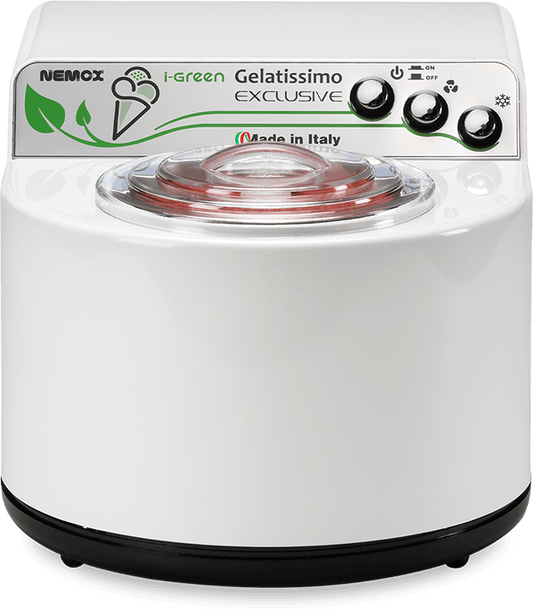 Nemox Gelatissimo Exclusive I-Green Glassmaskin framifrån