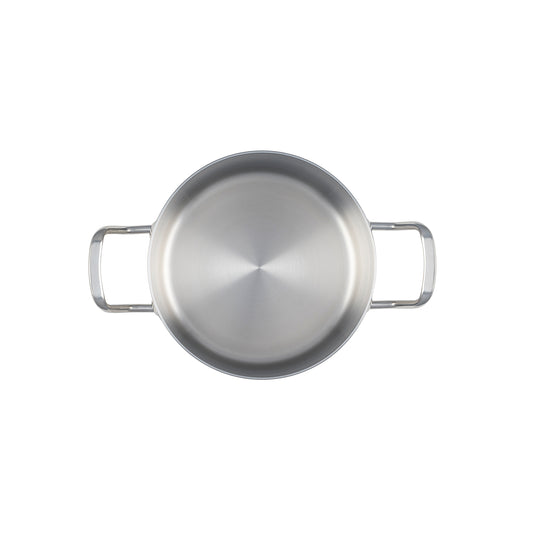 Heirol HE-87220 Gryta med Lock 20 cm, 3 liter Steely Classic Triply