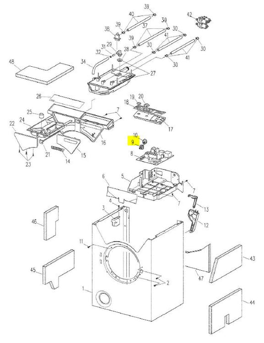 Kenny 031153 Hauptschalter / main switch closing contact 2-poles Pos9_S1