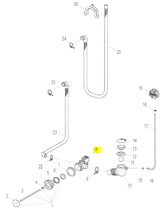 Kenny 031846 drain pump DPS25-057 Pos8_S5
