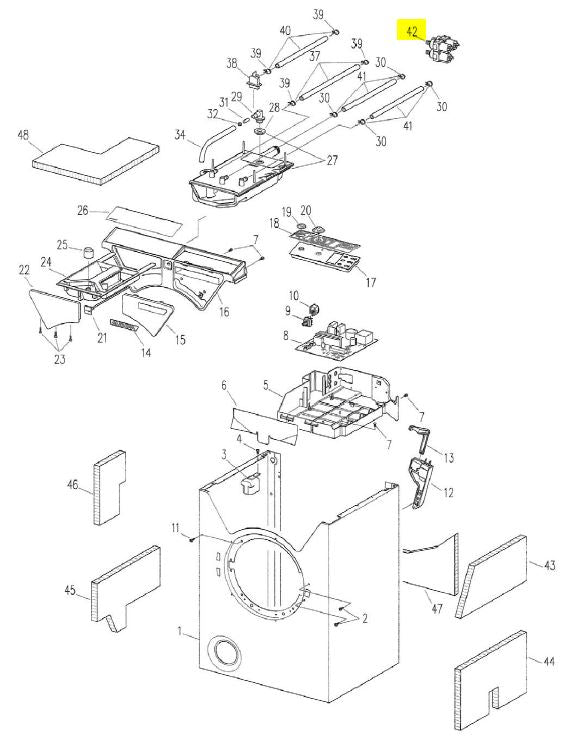 Kenny A031421-S Water valve tripple - set_vattenventil_Pos42_S1Pos42_S1