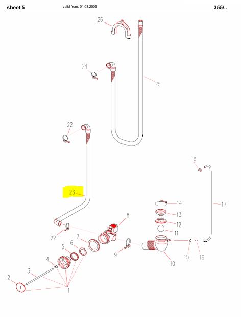 Kenny A321082001 Schlauch LP-WT_inre avloppslang_Pos23_S5
