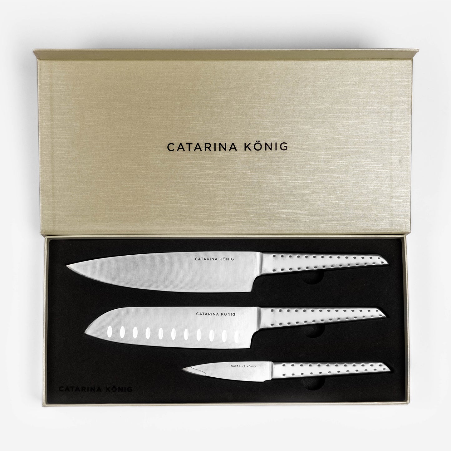 Catarina König 1206 Strawberry Knivset 3-delar i Giftbox