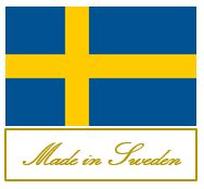 Logotyp svensk flagga Made in Sweden