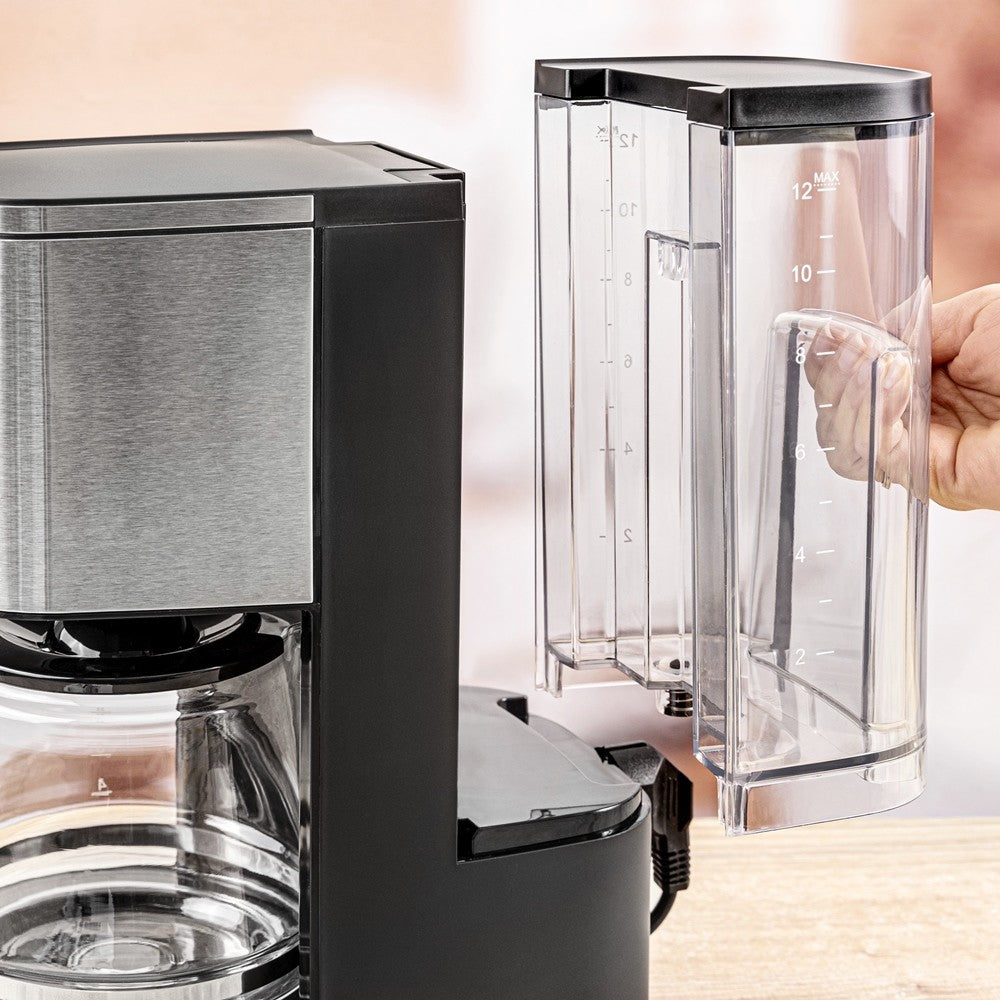 Detalj löstagbar tank Rommelsbacher FKM 1000 Sunny Kaffebryggare med timer Rostfritt