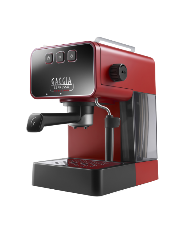 Gaggia Espressomaskin Evolution röd fr vänster