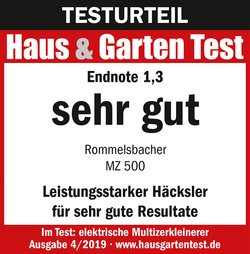 Tysk utmärkelse Rommelsbacher MZ 500 Minihackare 1,5 l