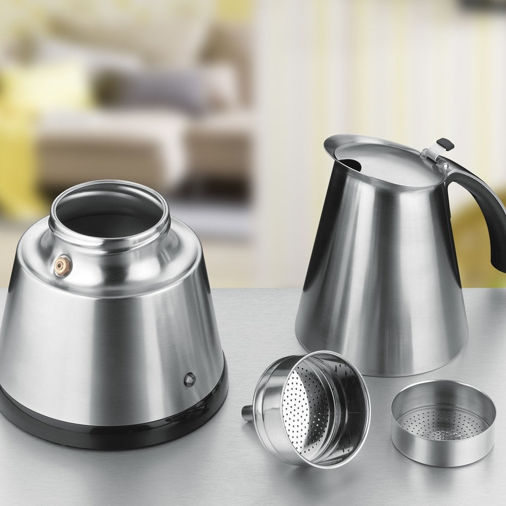 Rommelsbacher EKO 364/E ElPresso mini | Mockabryggare Demonterad med de 4 olika delarna synliga