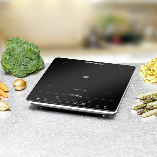 Rommelsbacher CT 2020/IN ENKEL KOKPLATTA Induktion möljöbild med grönsaker