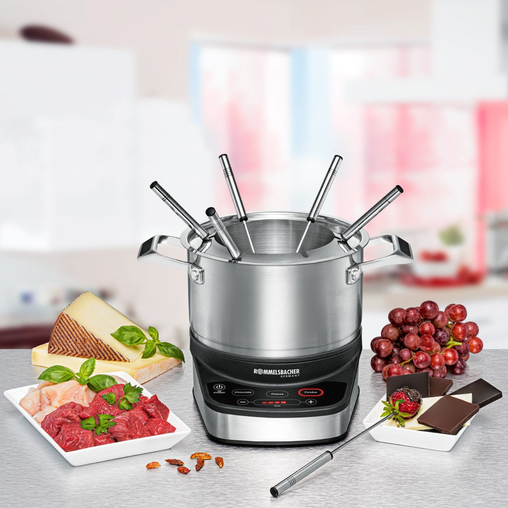 Rommelsbacher F 1200 Elektrisk fondue Miljö med mat