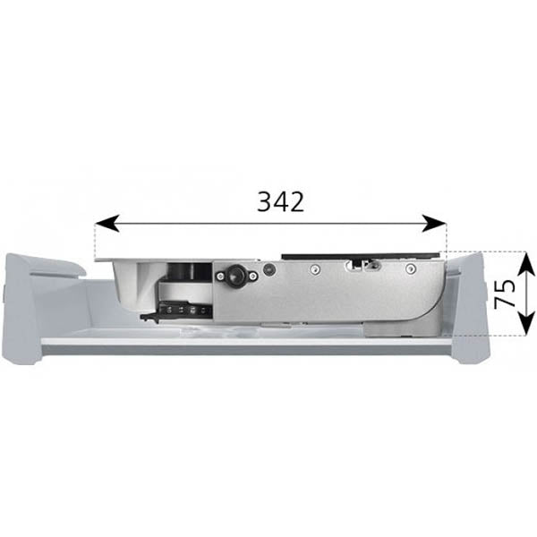 Ritter 542000 BFS 62 SR Skärmaskin för inbyggnad Måttskiss