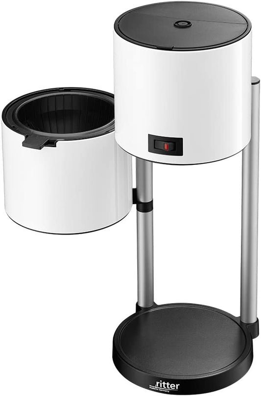 Ritter 640001 Pilona5 Kaffebryggare Vit med utsvängd filterhållare