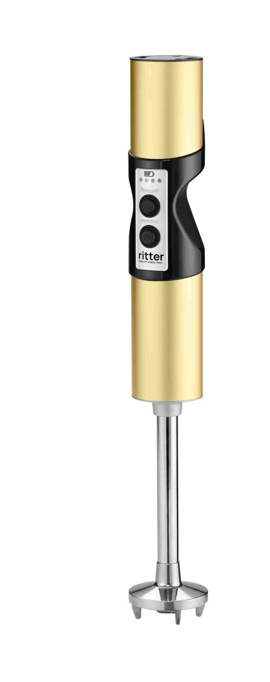 Ritter 628073 sladdlös stavmixer vertico⁷ Plus - Guld med 4 tillbehör