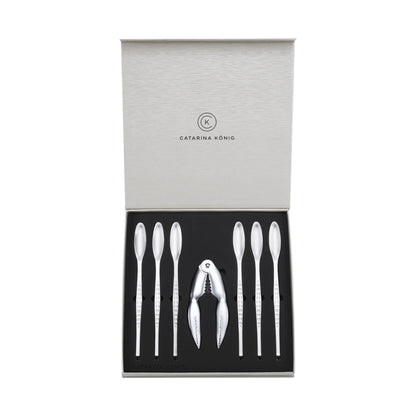 Catarina König 1212 Skaldjursset Strawberry 7-delar i giftbox