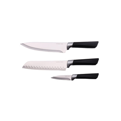 Catarina König Master Core knivset med tre knivar och svarta handtag