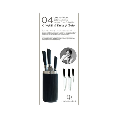 Produktpresentation av Catarina König 1227 Master Core knivställ och knivset