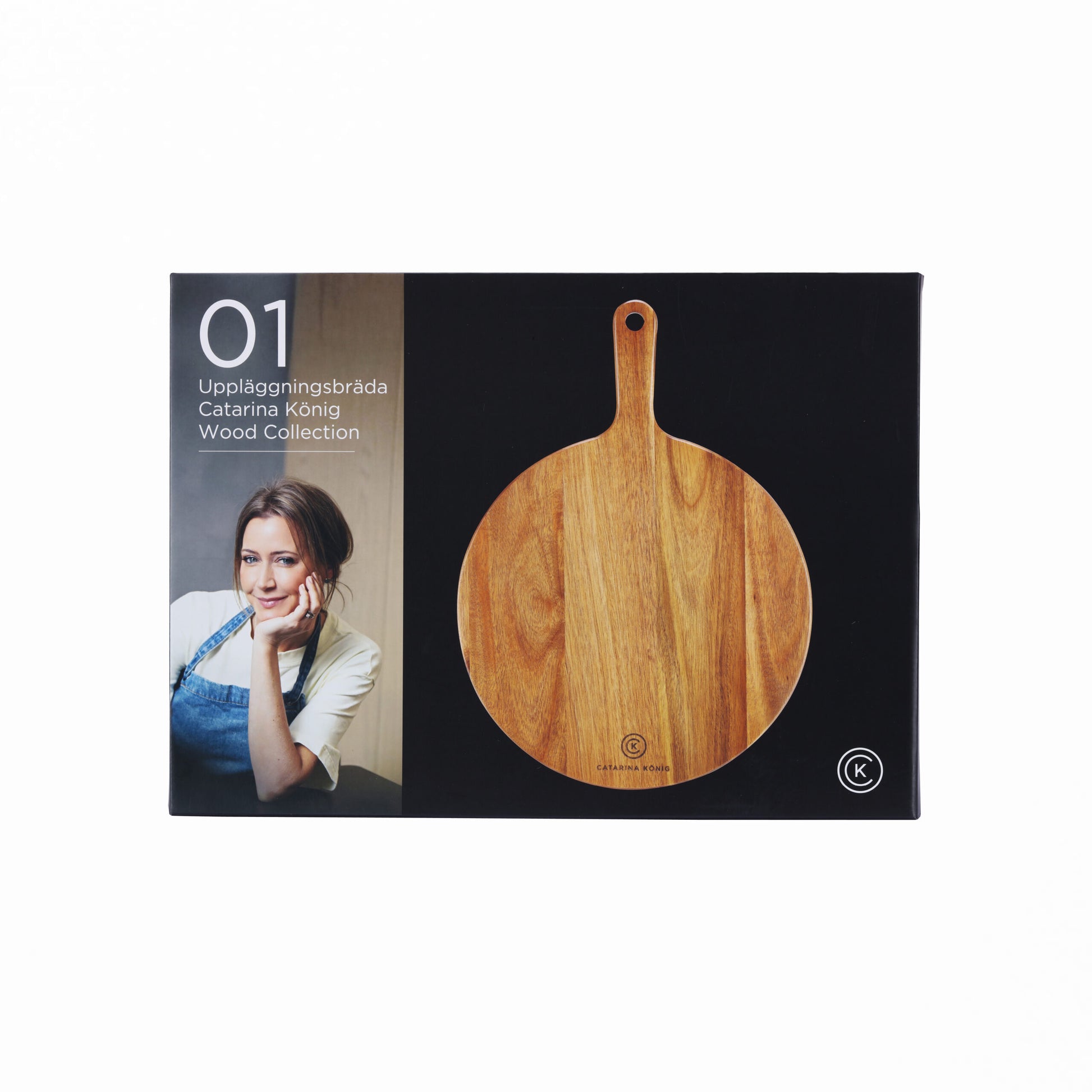 Catarina König 1507 Uppläggningsbräda Rund 35cm snygg förpackning