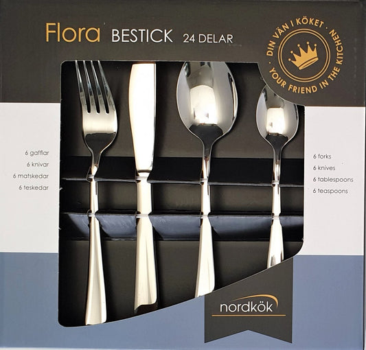 Nordkök 201001 Flora Bestick 24 delar
