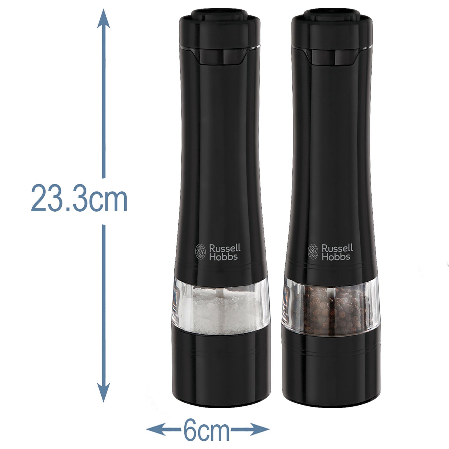 Russel Hobbs Salt&Pepparkvarn Keramisk Stålverk svart stål