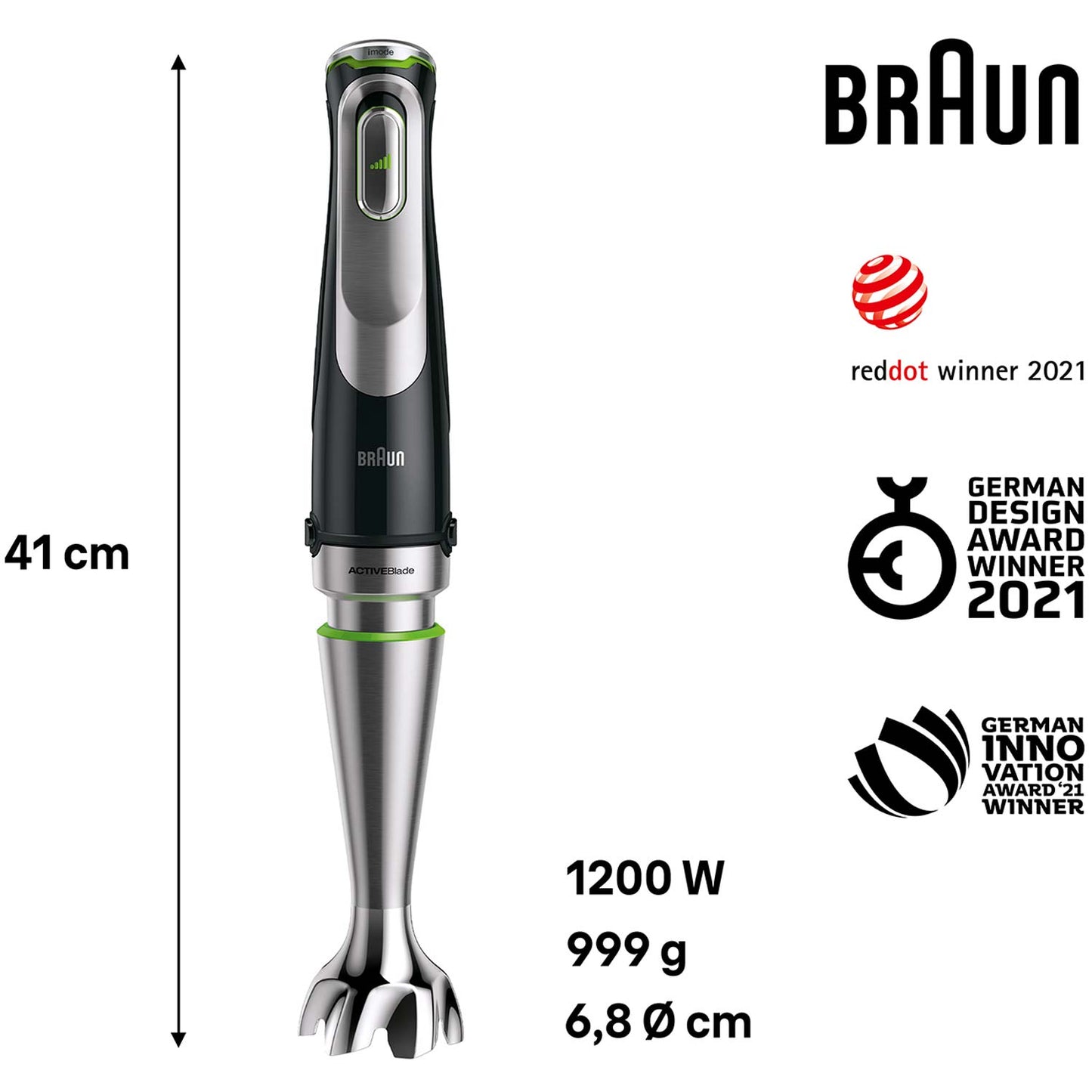 Braun MQ9138XI Stavmixerset MultiQuick 9 Premium 1200W