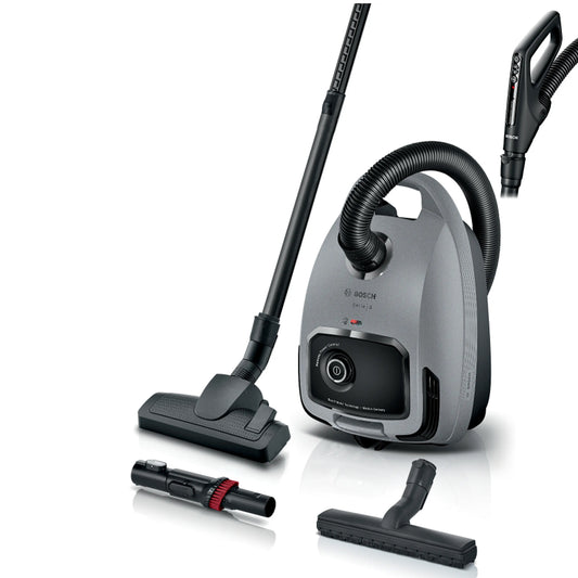 Bosch BGB6X330 Golvdammsuare 12 Räckvidd Hepa,Fjärr Tysk tillv.