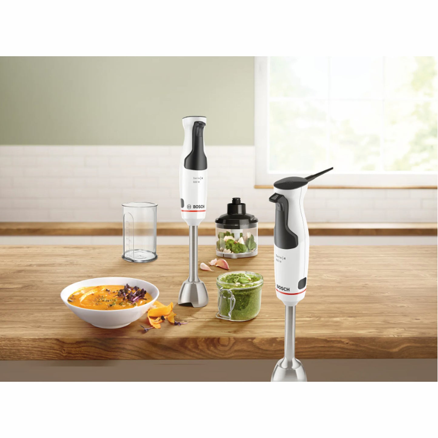 Bosch MSM4W220 Stavmixer paket inkl bunke & mini hack 800Watt