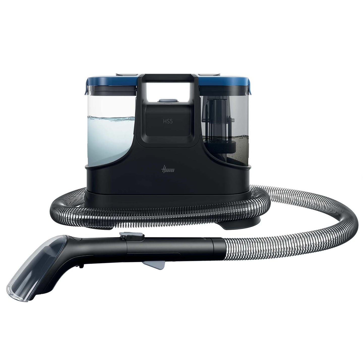 Hoover HS5 textil- och fönsterrengörare – produktbild framifrån, Urban Black & Petrol Blue