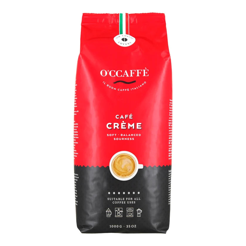 O'Ccaffè Café Crème 50/50 kaffebönor 1 kg
