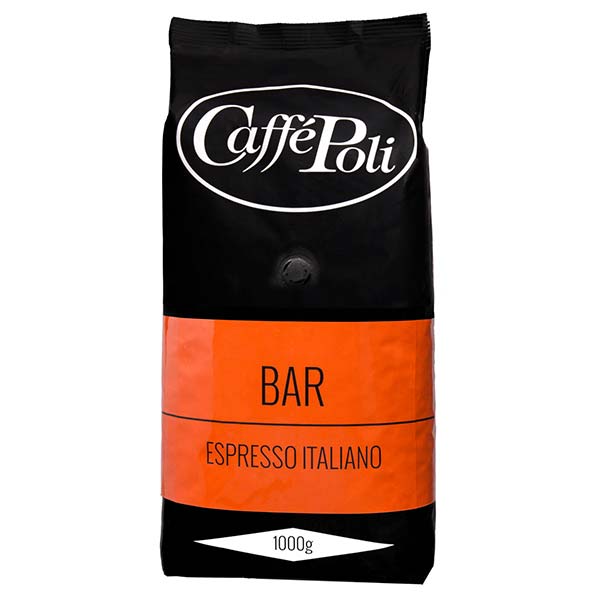 Caffè Poli Bar Kaffebönor 70/30% Röd – 1000g