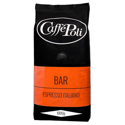 Caffè Poli Bar Kaffebönor 70/30% Röd – 1000g