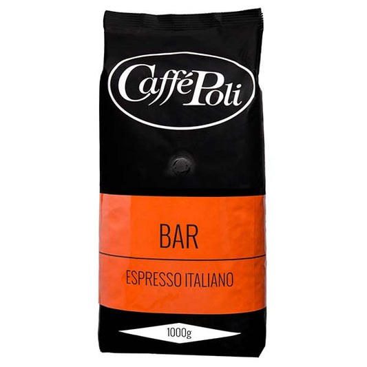 Caffè Poli Bar Kaffebönor 70/30% Röd – 1000g
