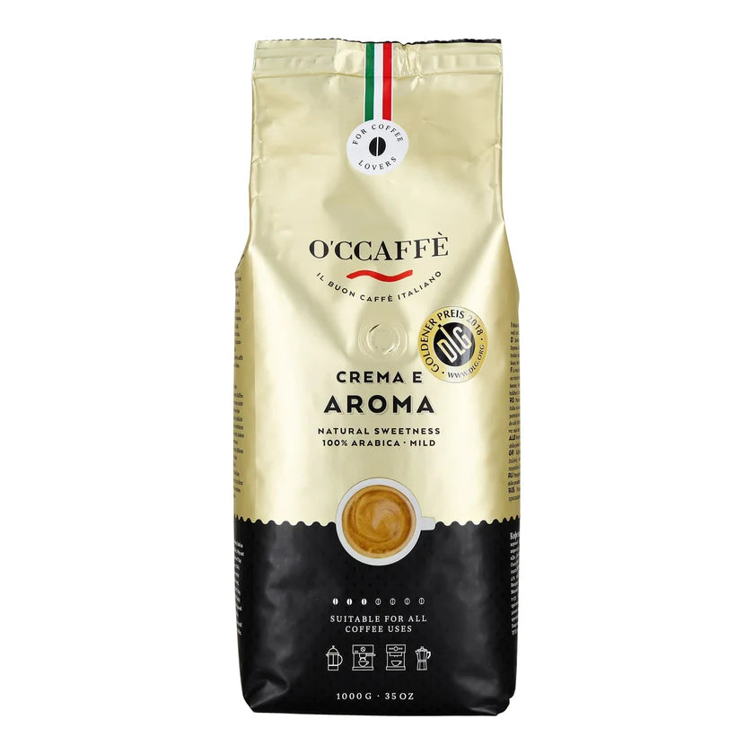 O'Ccaffè Crema e Aroma 100 % Arabica kaffebönor 1 kg