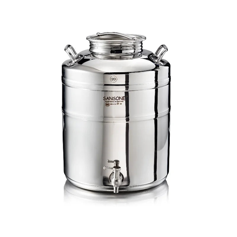 Sansone  F020EU-AQ rostfri vattenbehållare 20  liter med tappkran