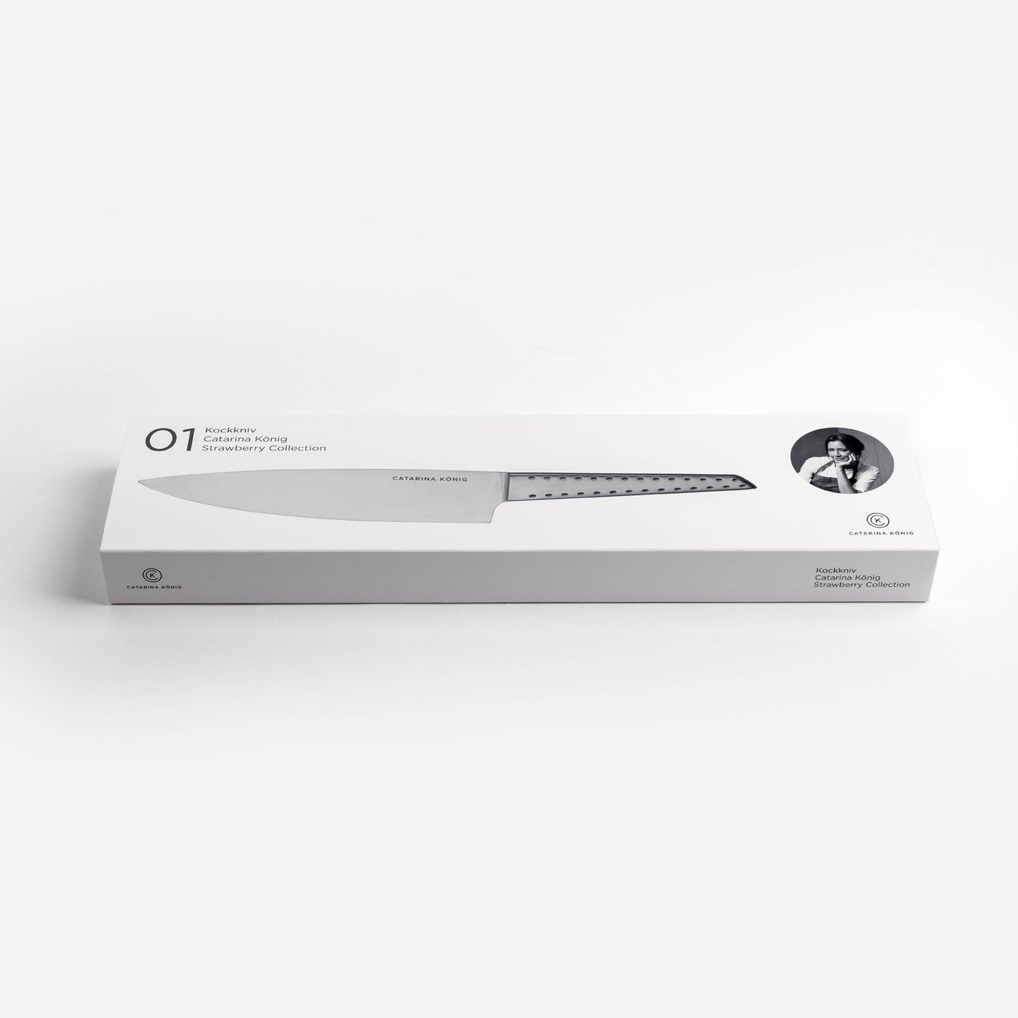 Catarina König 1202 Strawberry Kockkniv 32CM i giftbox