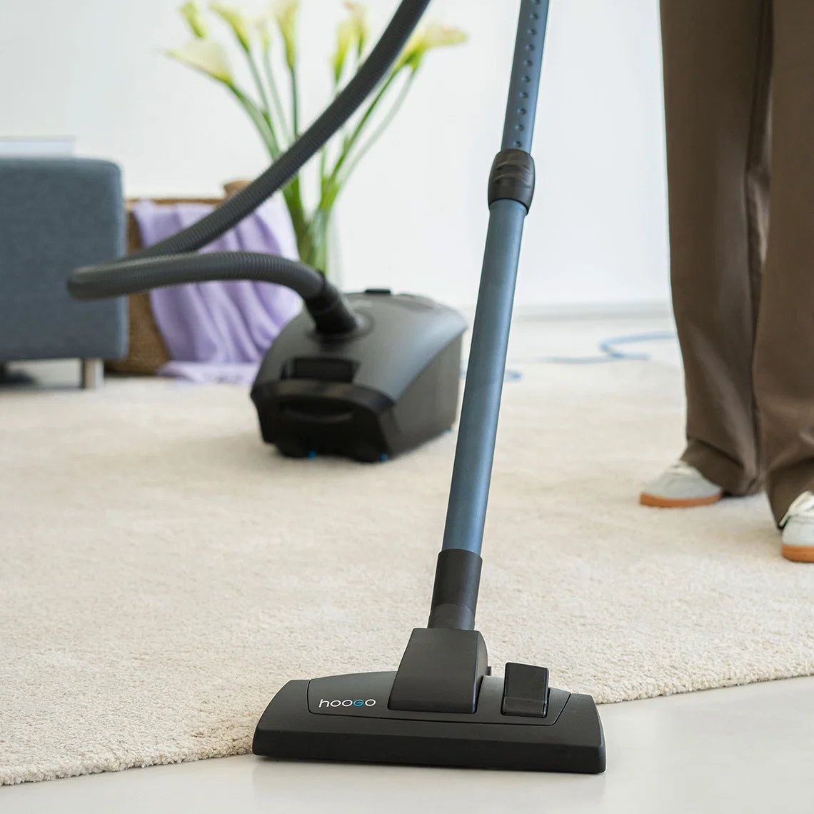 Hoogo B3+ Dammsugare med flipflop-munstycke – Antracit