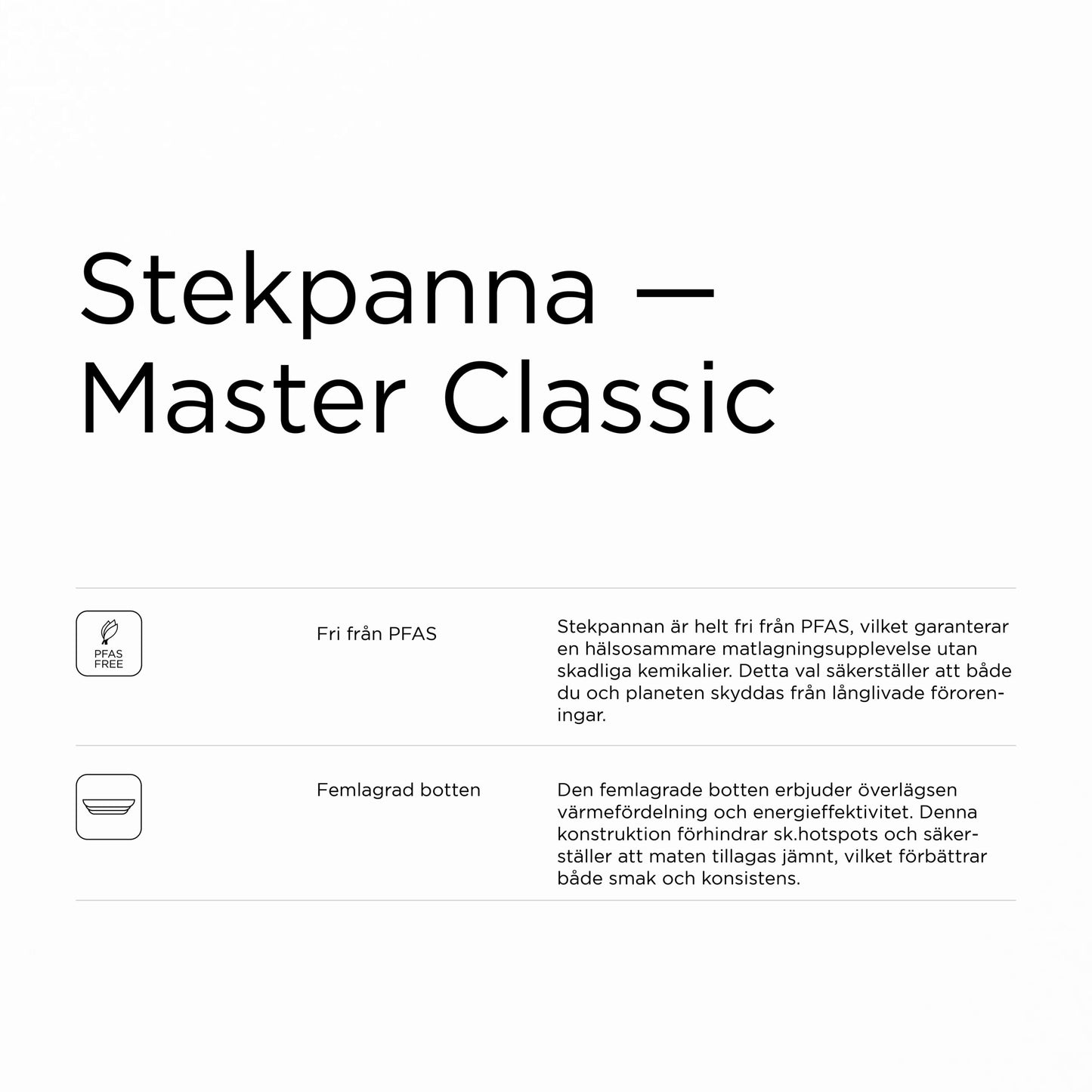 Catarina König 1303 Stekpanna Master Classic 24cm