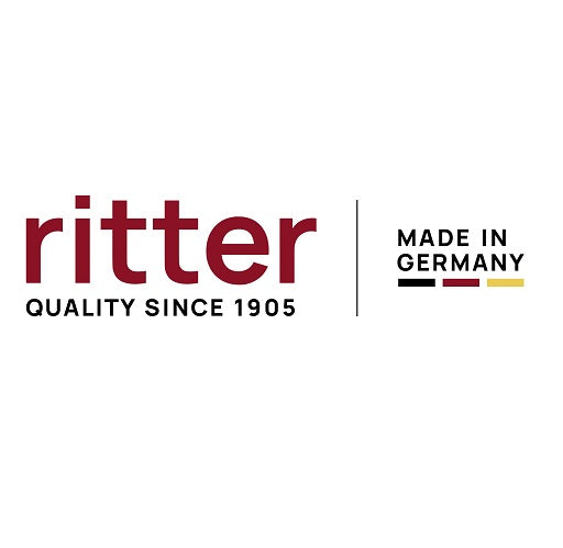 Ritter logotyp med text MADE IN GERMANY