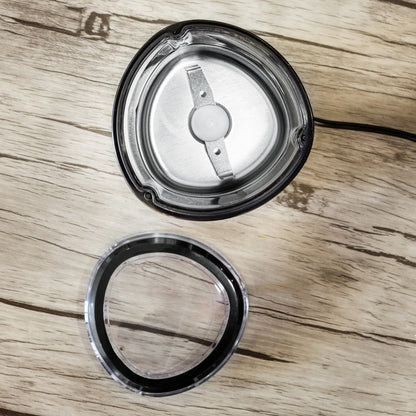 Rommelsbacher EKM 100 Krydd & Kaffekvarn rostfritt stål detalj lock