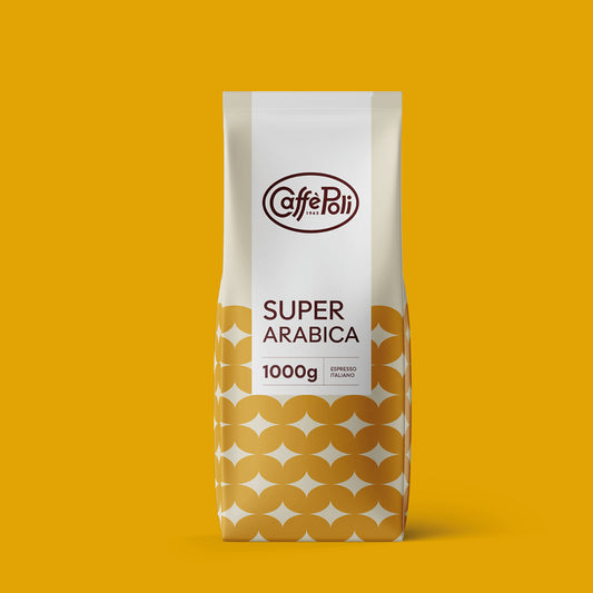 Caffè Poli Super Arabica Kaffebönor 90/10% – 1000g