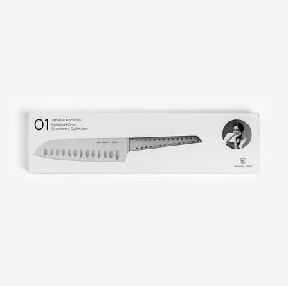 Catarina König 1203 Strawberry Japansk Kockkniv 30CM i giftbox